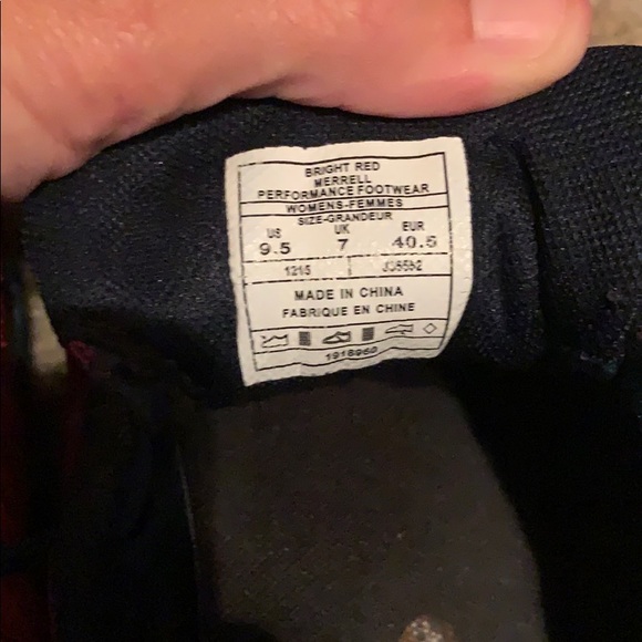 Women's Merrell All Out Terra Light Running Trail Shoe Red - Picture 7 of 7